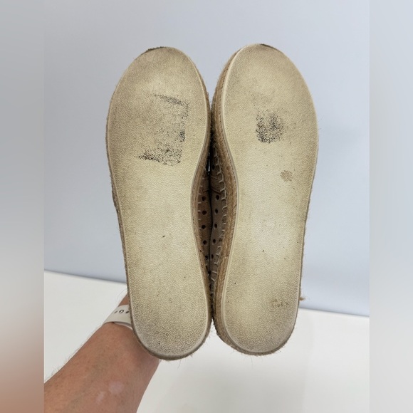 🛍️Taupe suede STEVE MADDEN Widmer Platform espadrilles size 7. - Picture 5 of 8
